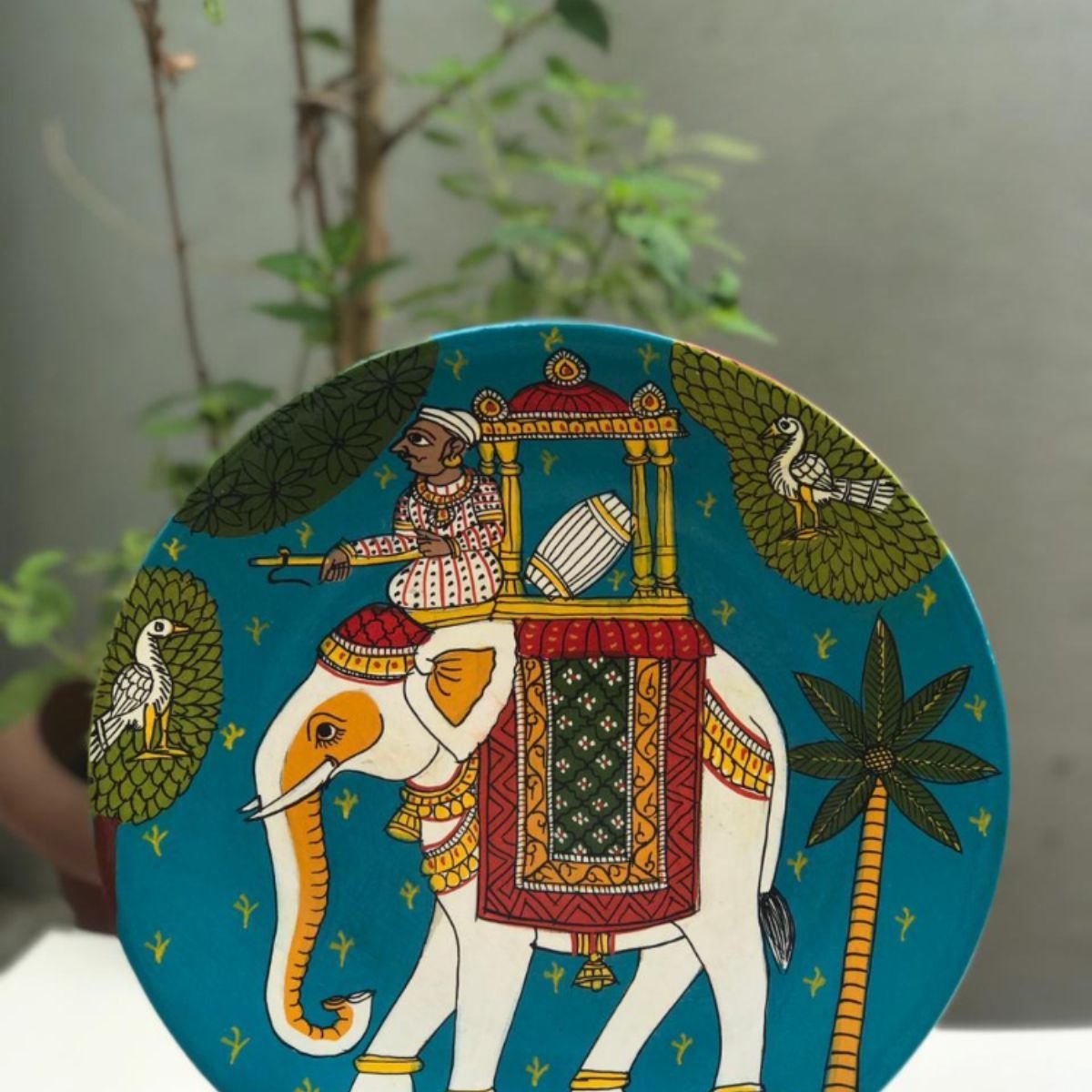 ‘Dol’ Cheriyal Hand Painted Plate